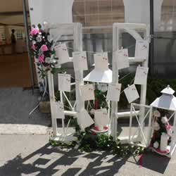 Biglietti matrimonio con decorazione